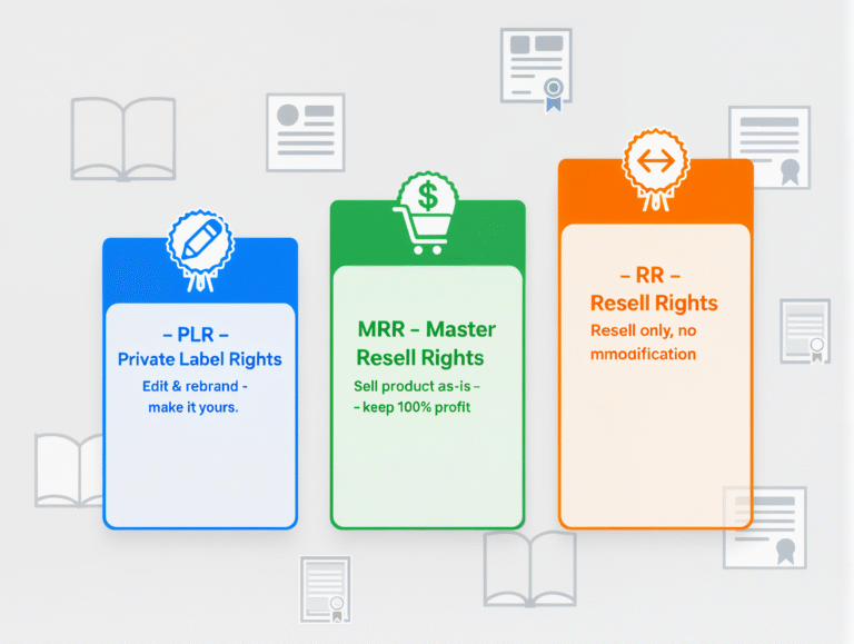 Ebook Licensing 101: Understanding MRR Vs. PLR Vs. RR